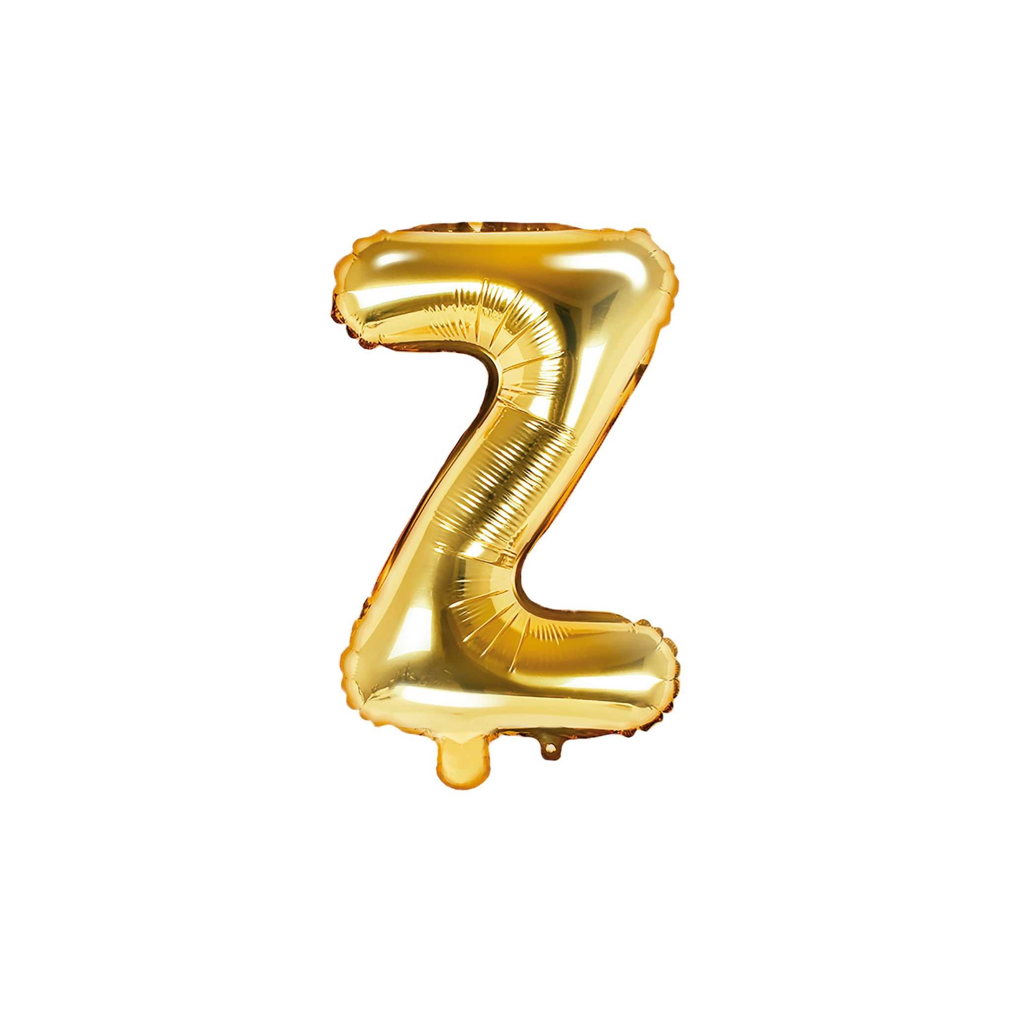 Folienballon kleine Buchstaben Gold -hey-Party.de- Folienballons -#Variante_ Z