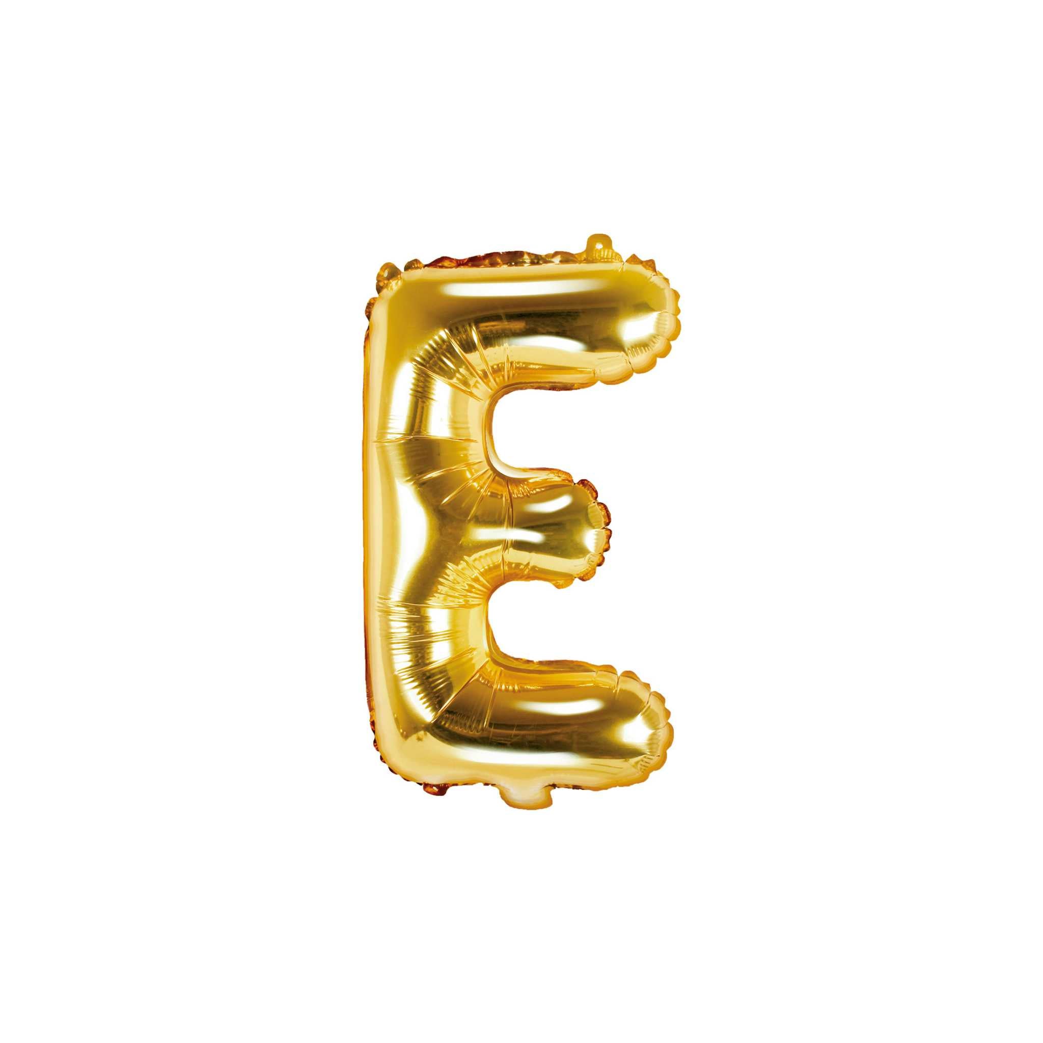 Folienballon kleine Buchstaben Gold -hey-Party.de- Folienballons -#Variante_ E