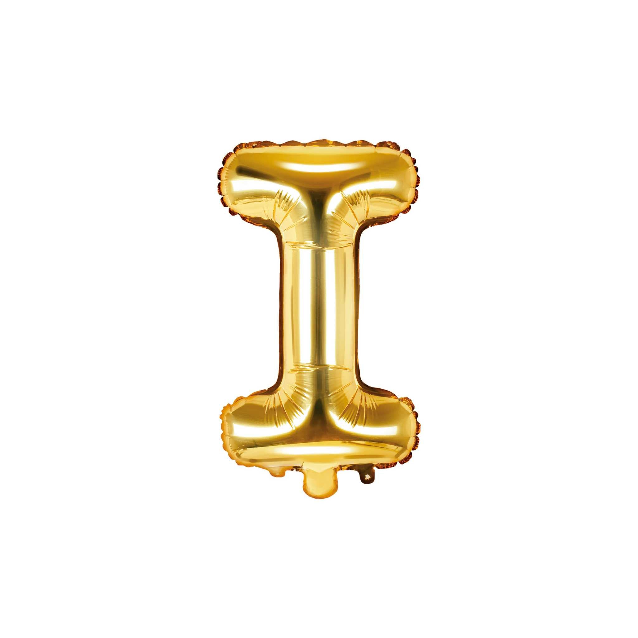 Folienballon kleine Buchstaben Gold -hey-Party.de- Folienballons -#Variante_ I