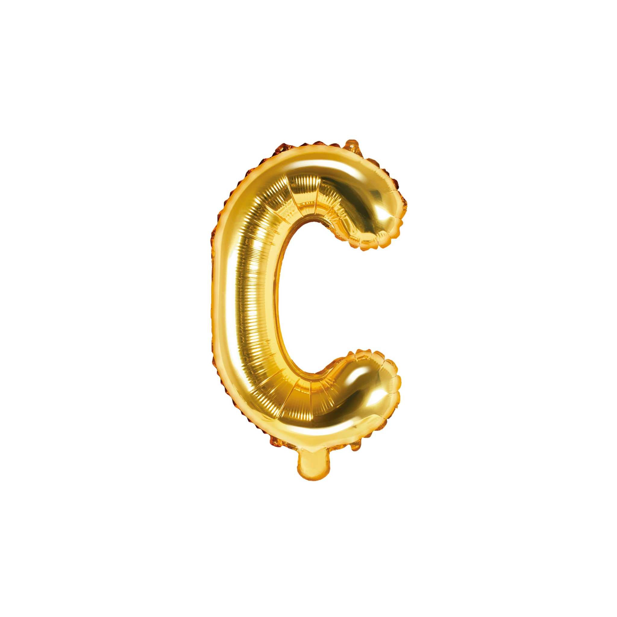 Folienballon kleine Buchstaben Gold -hey-Party.de- Folienballons -#Variante_ C