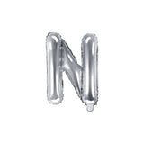 Folienballon kleine Buchstaben Silber -hey-Party.de- Folienballons -#Variante_ N