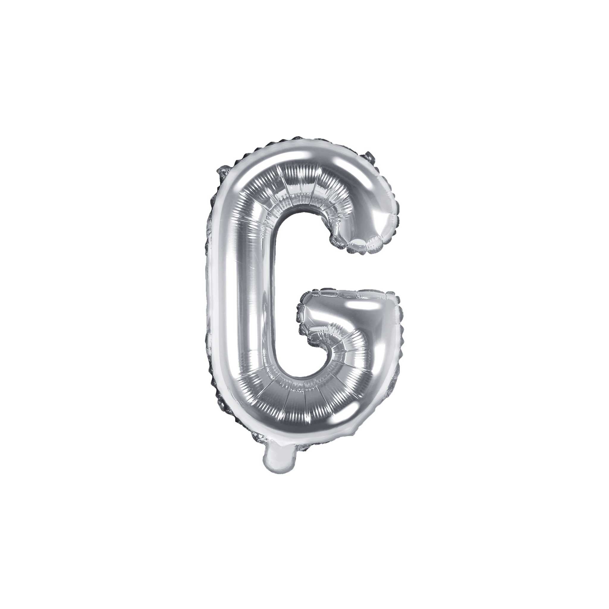 Folienballon kleine Buchstaben Silber -hey-Party.de- Folienballons -#Variante_ G