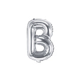 Folienballon kleine Buchstaben Silber -hey-Party.de- Folienballons -#Variante_ B
