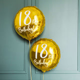 Folienballon rund "18th Birthday" -hey-Party.de- Folienballons -#Variante_