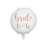 Folienballon rund "Bride to be" -hey-Party.de- Folienballons -#Variante_