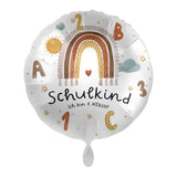 Folienballon „Schulkind Ich bin 1. Klasse“ Regenbogen -hey-Party.de- Folienballons -#Variante_