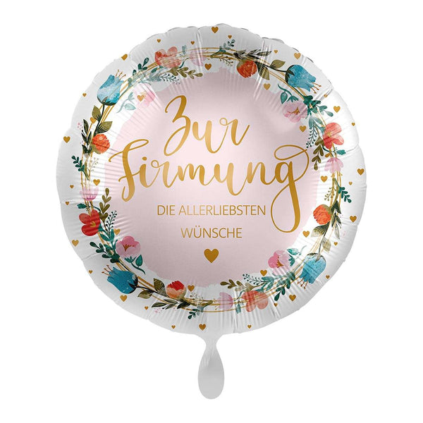 Folienballon „Zur Firmung die allerliebsten Wünsche“ Hey Party