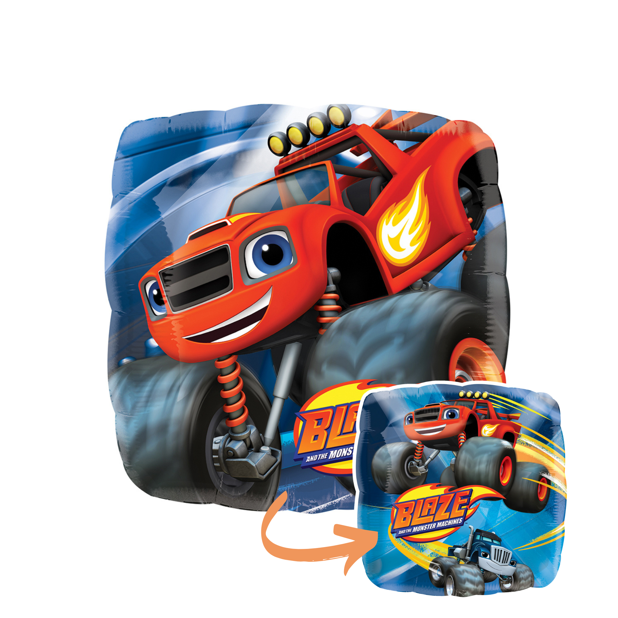 Folienballon Blaze Monstertruck -hey-Party.de- Folienballons -#Variante_