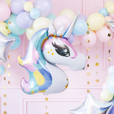 Folienballon Einhorn Pastell -hey-Party.de- Folienballons -#Variante_