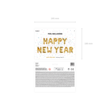 Folienballon Girlande „Happy New Year“ -hey-Party.de- Folienballons -#Variante_