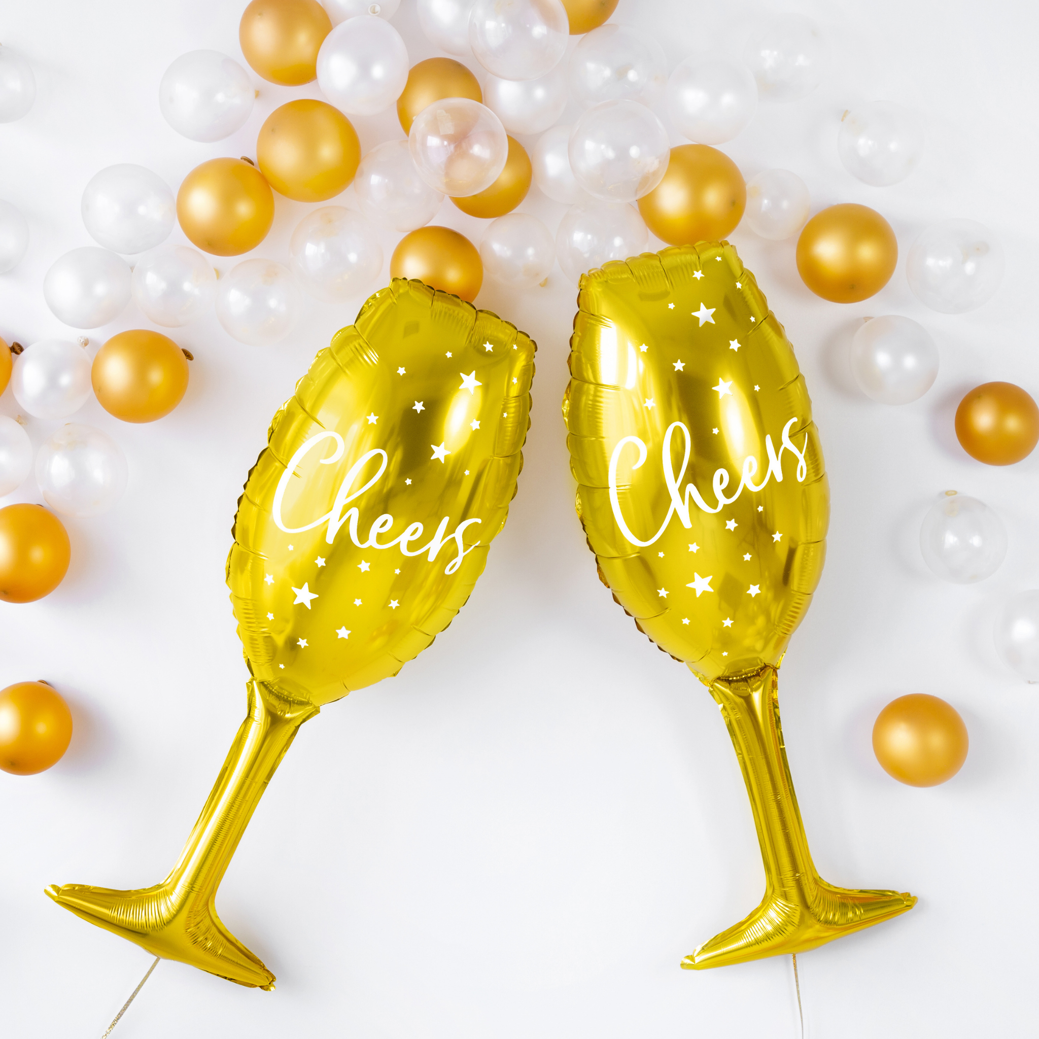 Folienballon Glas „Cheers“ -hey-Party.de- Folienballons -#Variante_