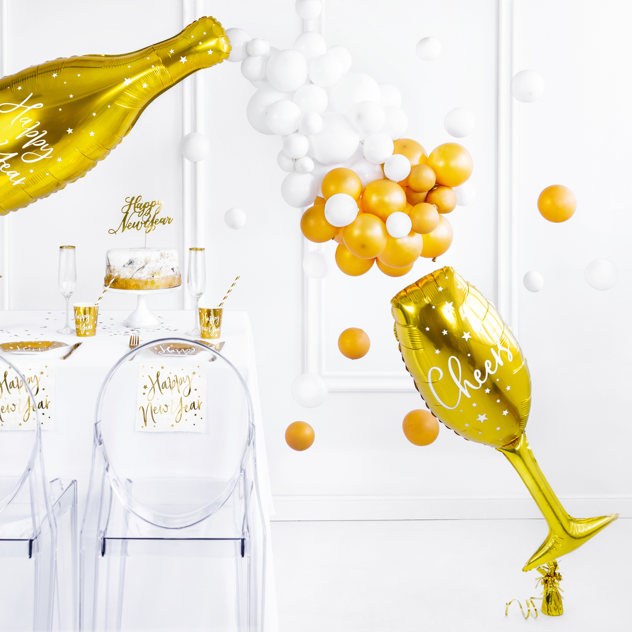 Folienballon Glas „Cheers“ -hey-Party.de- Folienballons -#Variante_