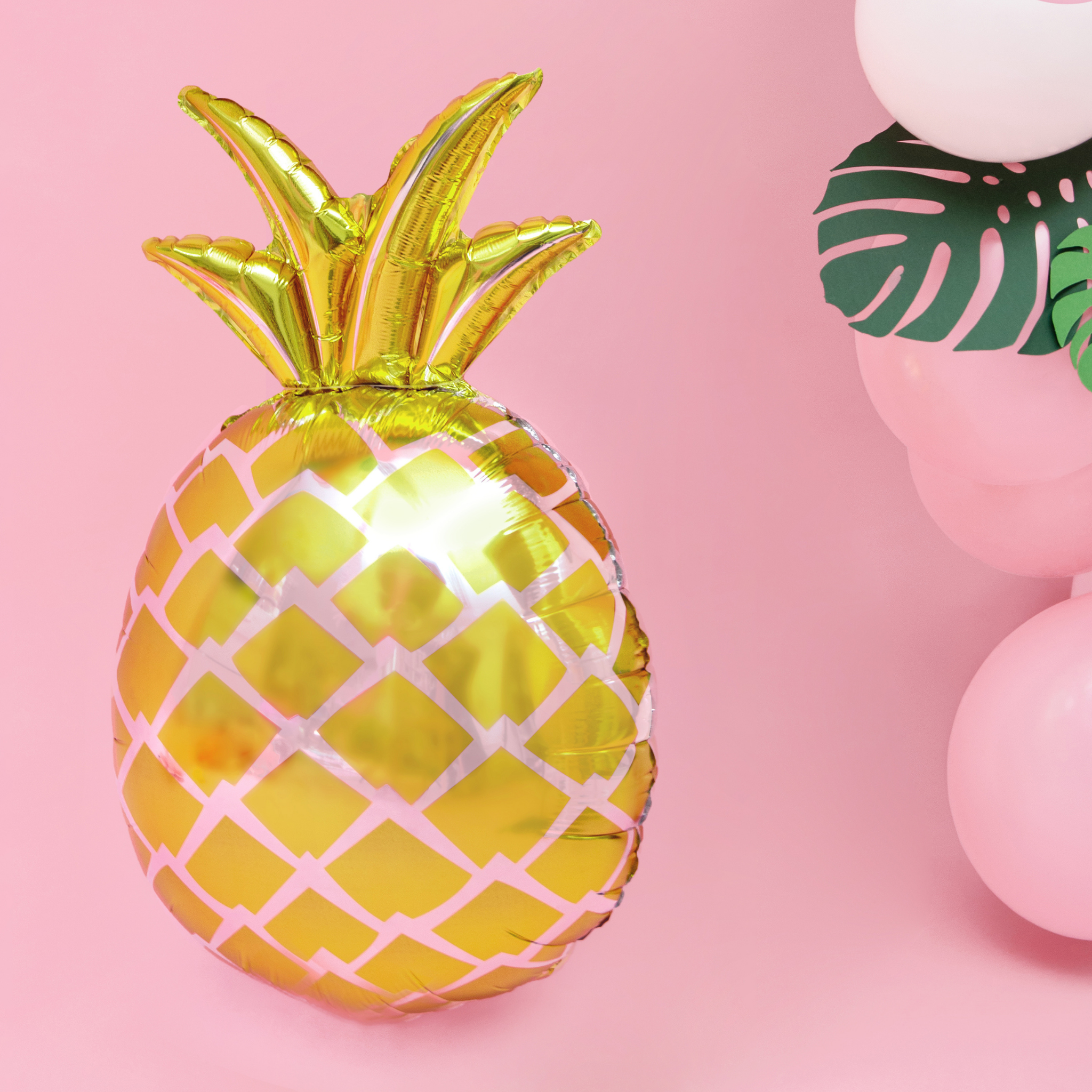 Folienballon Goldene Ananas -hey-Party.de- Folienballons -#Variante_