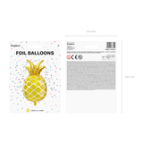 Folienballon Goldene Ananas -hey-Party.de- Folienballons -#Variante_