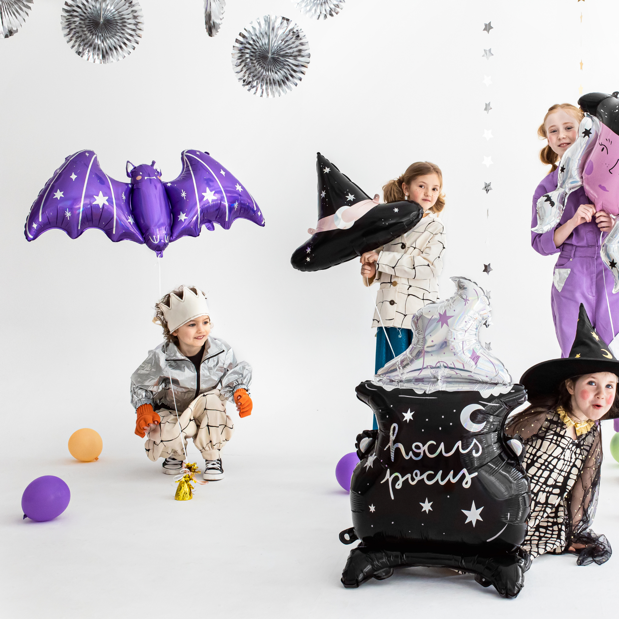 Folienballon Lila Fledermaus -hey-Party.de- Folienballons -#Variante_