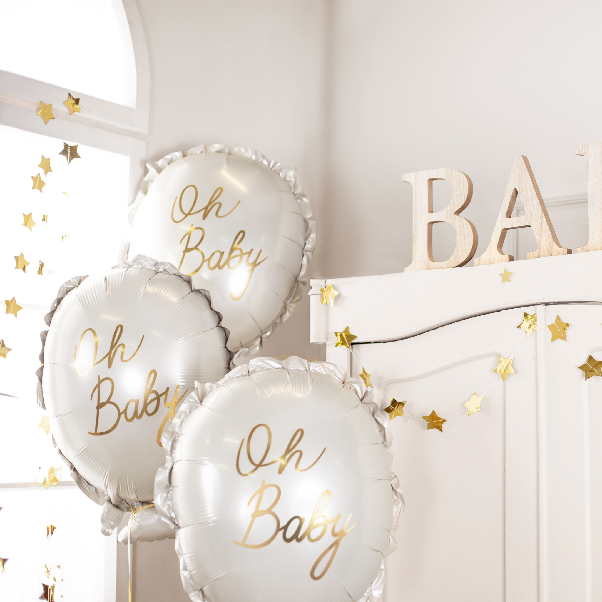 Folienballon Luftballon "Oh Baby" -hey-Party.de- Folienballons -#Variante_