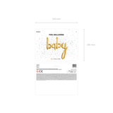Folienballon Schriftzug "baby" -hey-Party.de- Folienballons -#Variante_