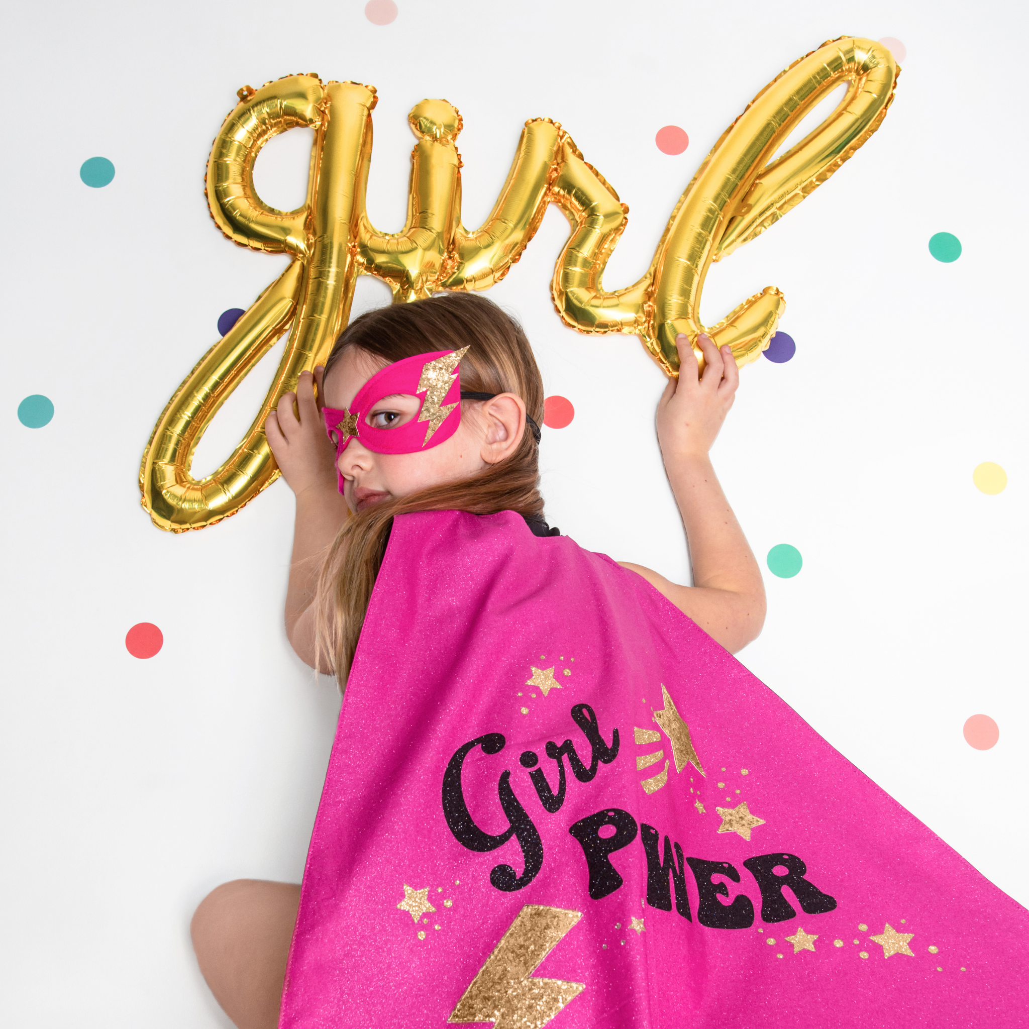 Folienballon Schriftzug "girl" -hey-Party.de- Folienballons -#Variante_