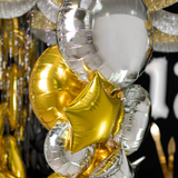 Folienballon Rund Silber Groß -hey-Party.de- Folienballons -#Variante_