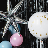 Folienballon 3D Stern Silber -hey-Party.de- Folienballons -#Variante_