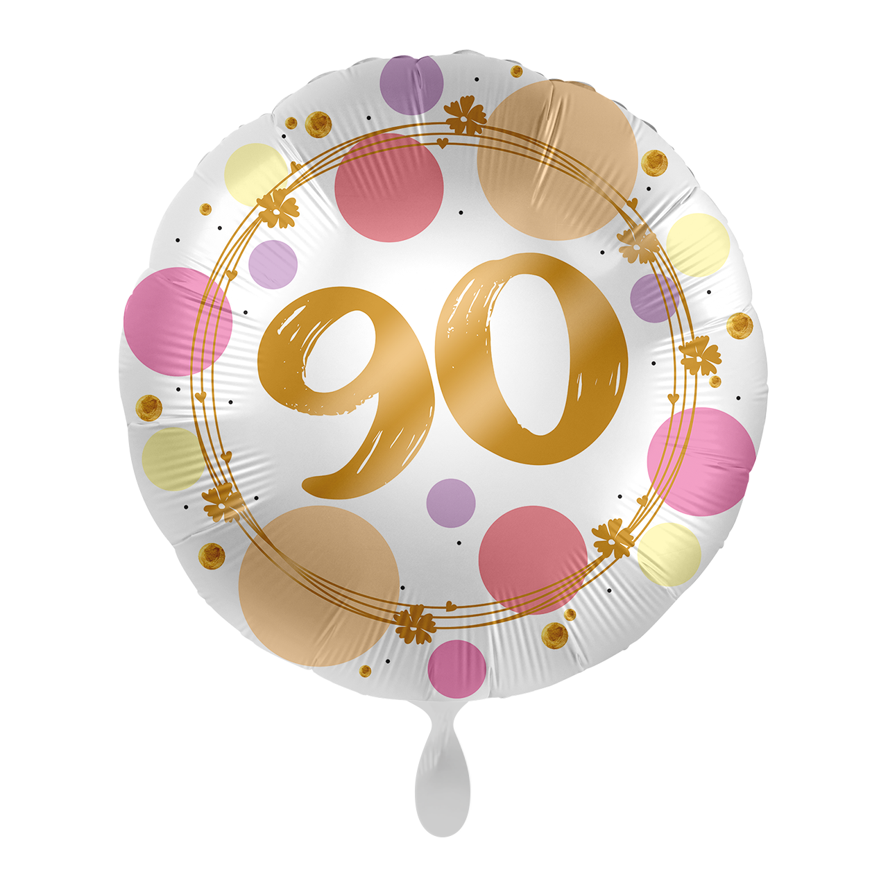 Folienballon "90" Punkte -hey-Party.de- Folienballons -#Variante_