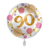 Folienballon "90" Punkte -hey-Party.de- Folienballons -#Variante_