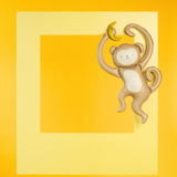 Folienballon Äffchen mit Banane -hey-Party.de- Folienballons -#Variante_