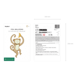 Folienballon Äffchen mit Banane -hey-Party.de- Folienballons -#Variante_