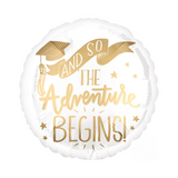 Folienballon „And so the Adventure begins" -hey-Party.de- Folienballons -#Variante_