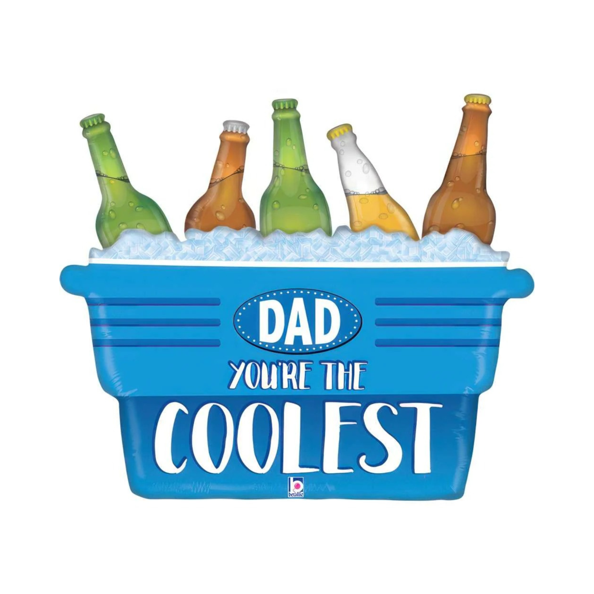 Folienballon Bierkühler "DAD you´re the coolest"