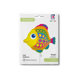 Folienballon Bunter Fisch, ca. 55x49 cm