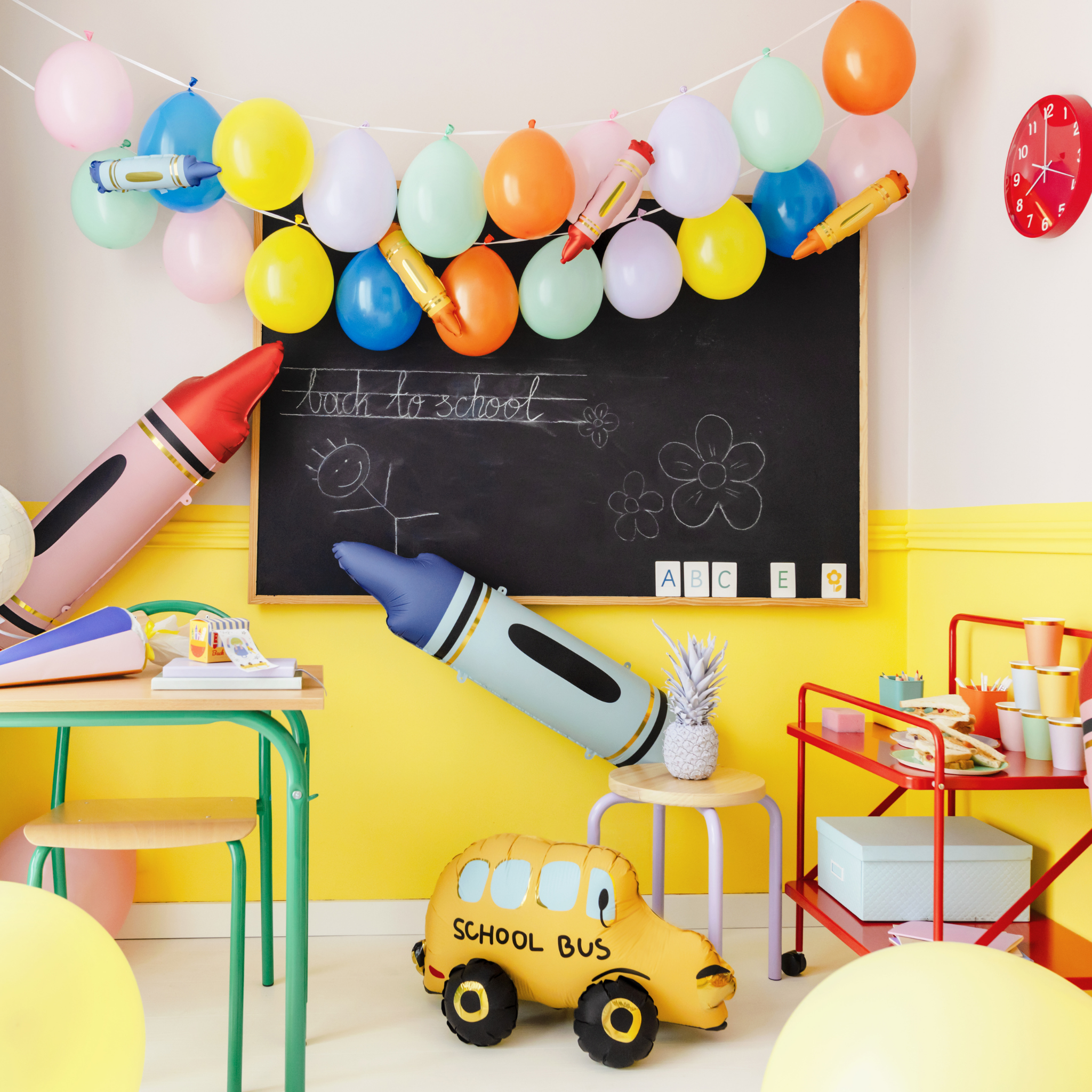 Folienballon Buntstift Rot -hey-Party.de- Folienballons -#Variante_
