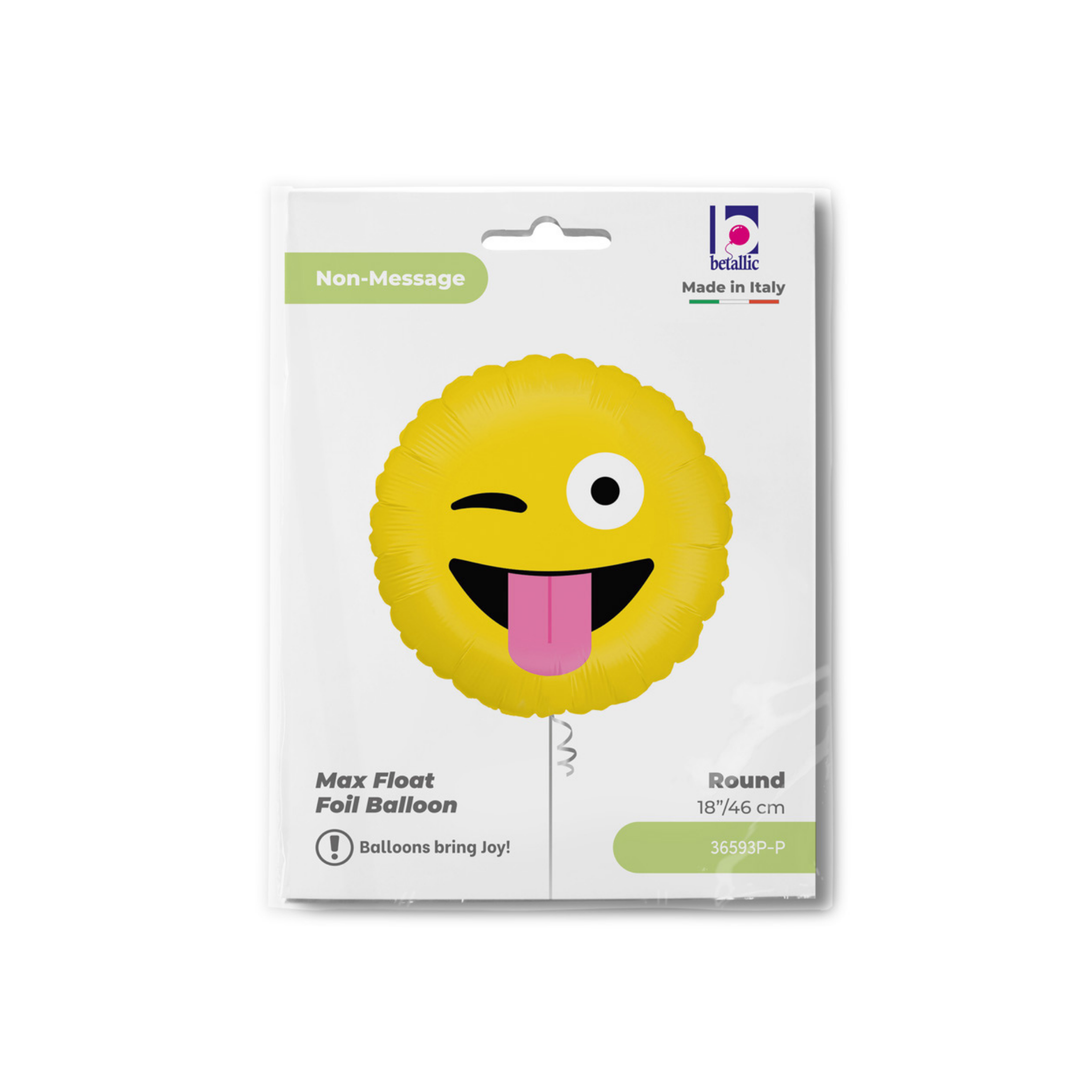 Folienballon Emoji Frecher Zwinkersmiley 😜 -hey-Party.de- Folienballons -#Variante_