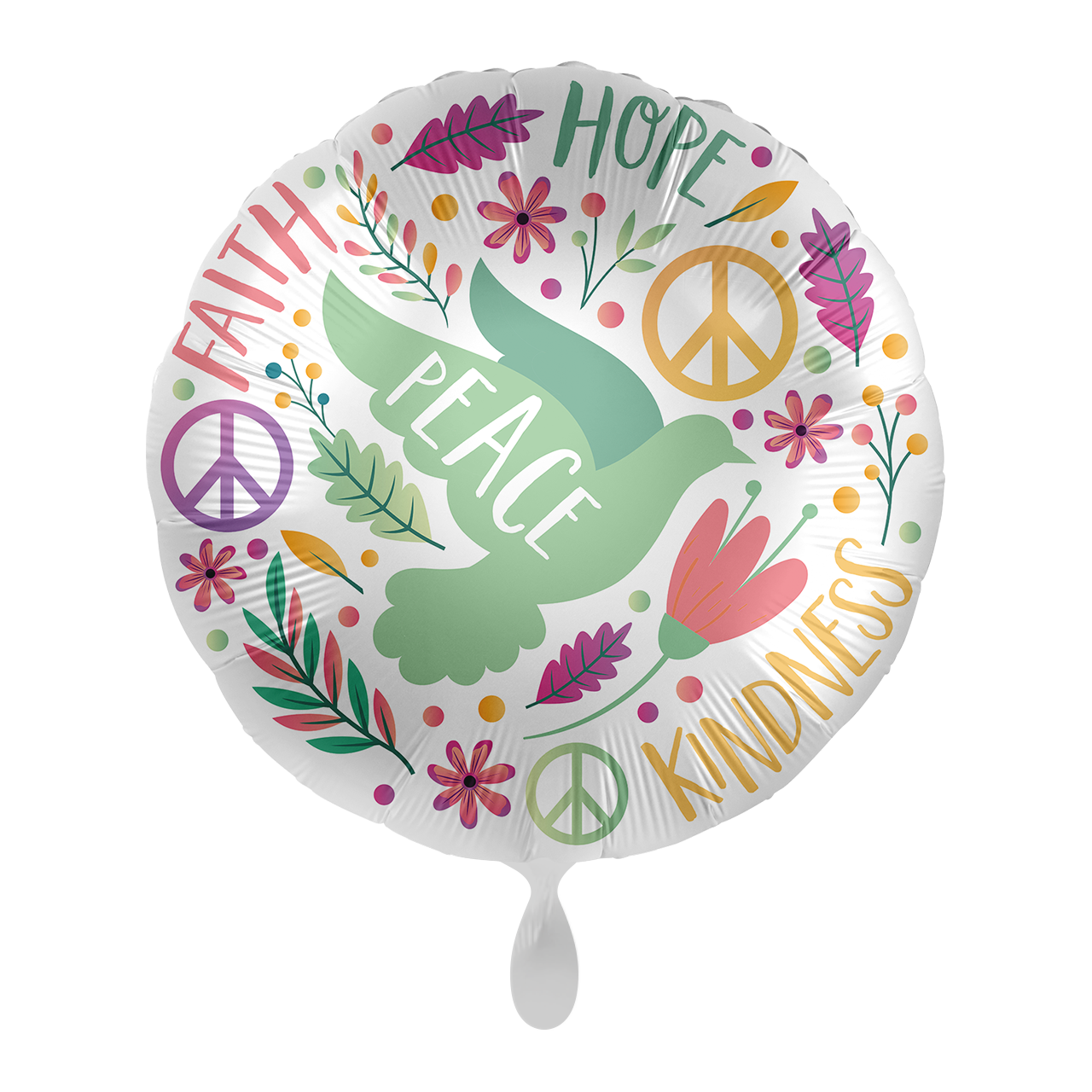 Folienballon "Faith, Hope & Kindness" -hey-Party.de- Folienballons -#Variante_