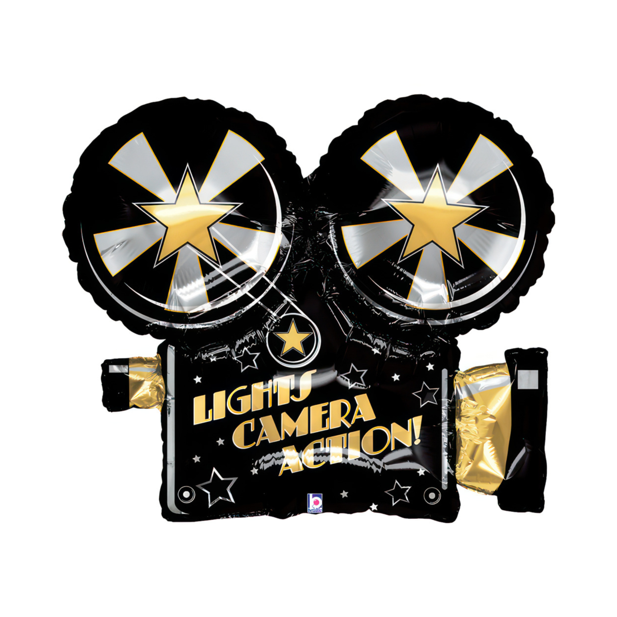Folienballon Filmkamera "Lights Camera Action!" -hey-Party.de- Folienballons -#Variante_