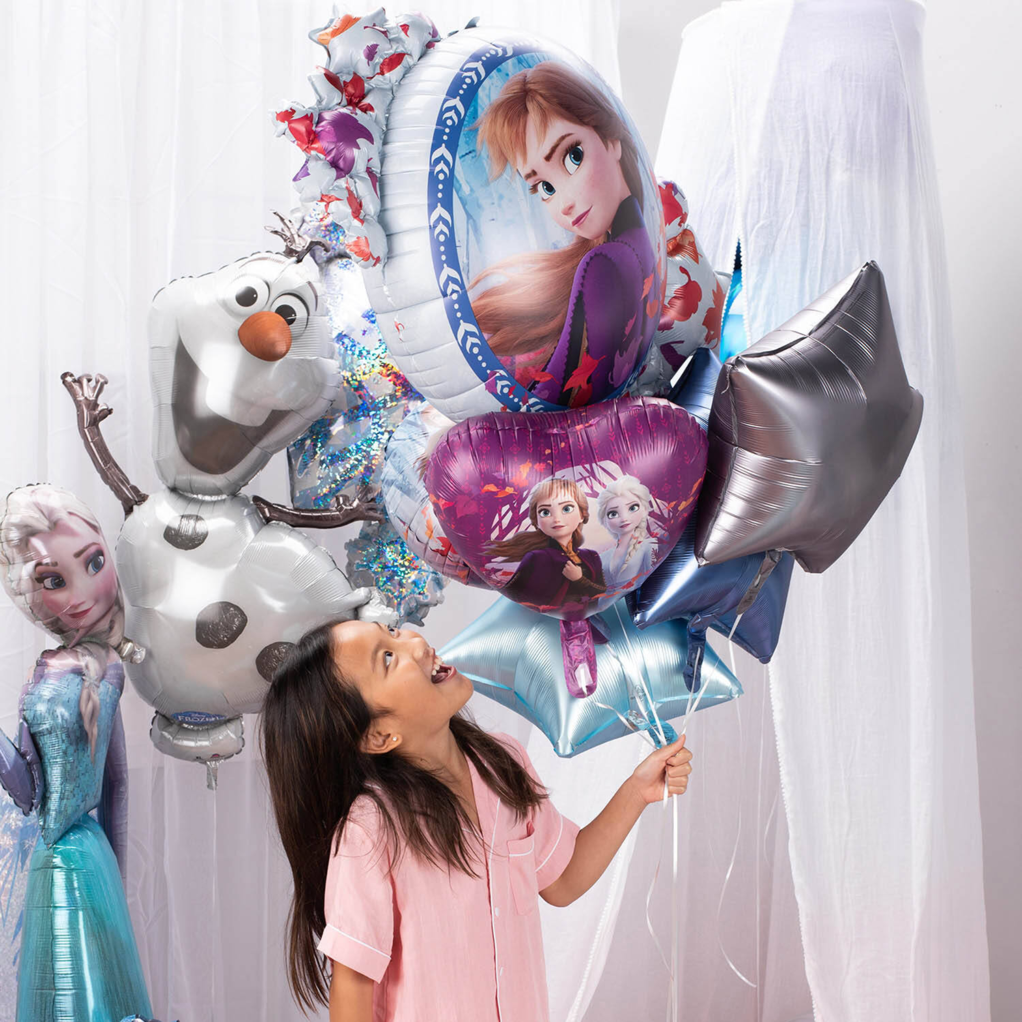 Folienballon Frozen Olaf, ca. 58x104 cm