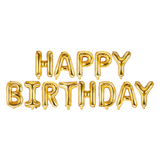 Folienballon Girlande "Happy Birthday“ Gold -hey-Party.de- Folienballons -#Variante_