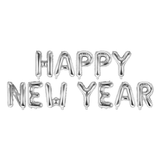 Folienballon Girlande „Happy New Year“ Silber -hey-Party.de- Folienballons -#Variante_