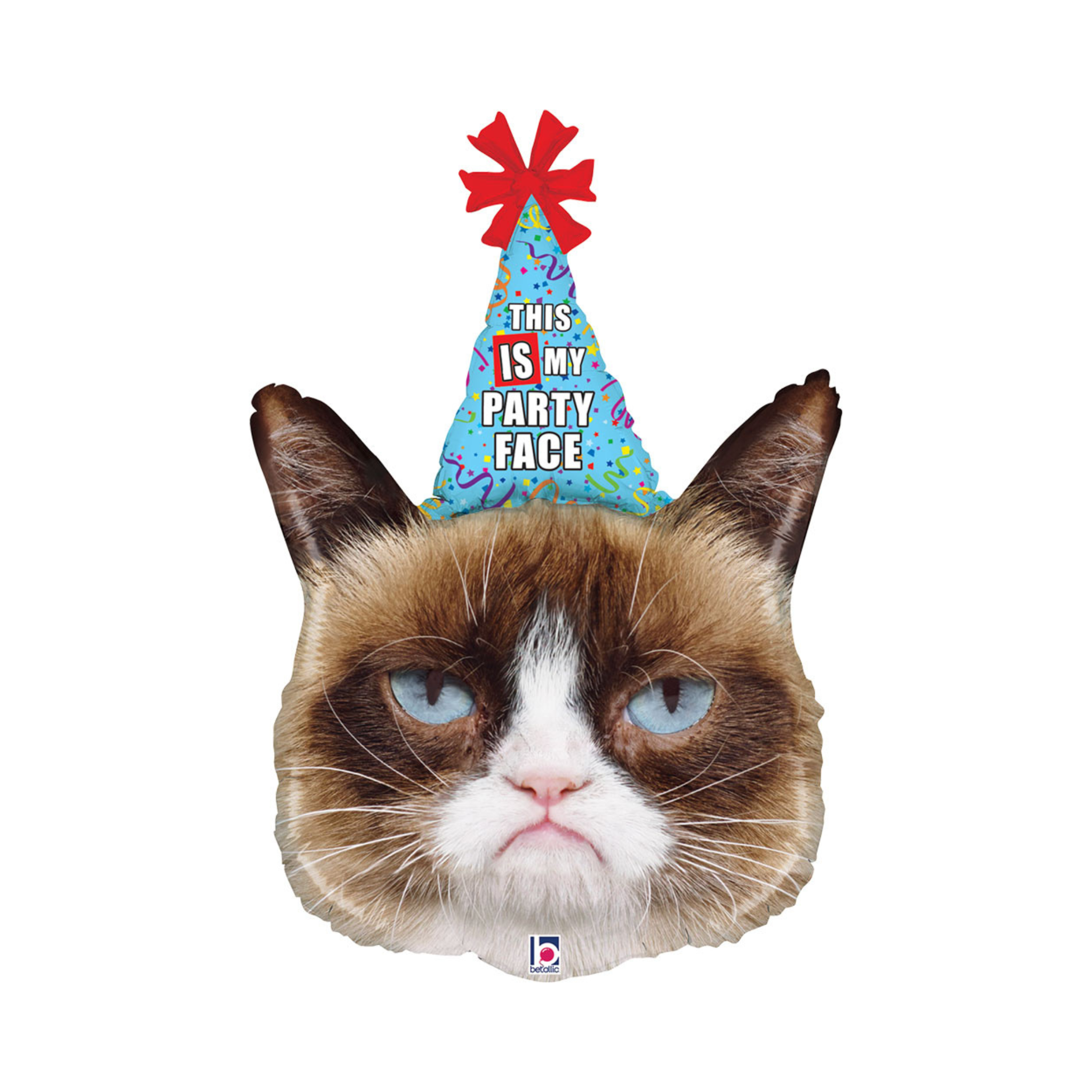 Folienballon Grumpy Cat Party Face -hey-Party.de- Folienballons -#Variante_