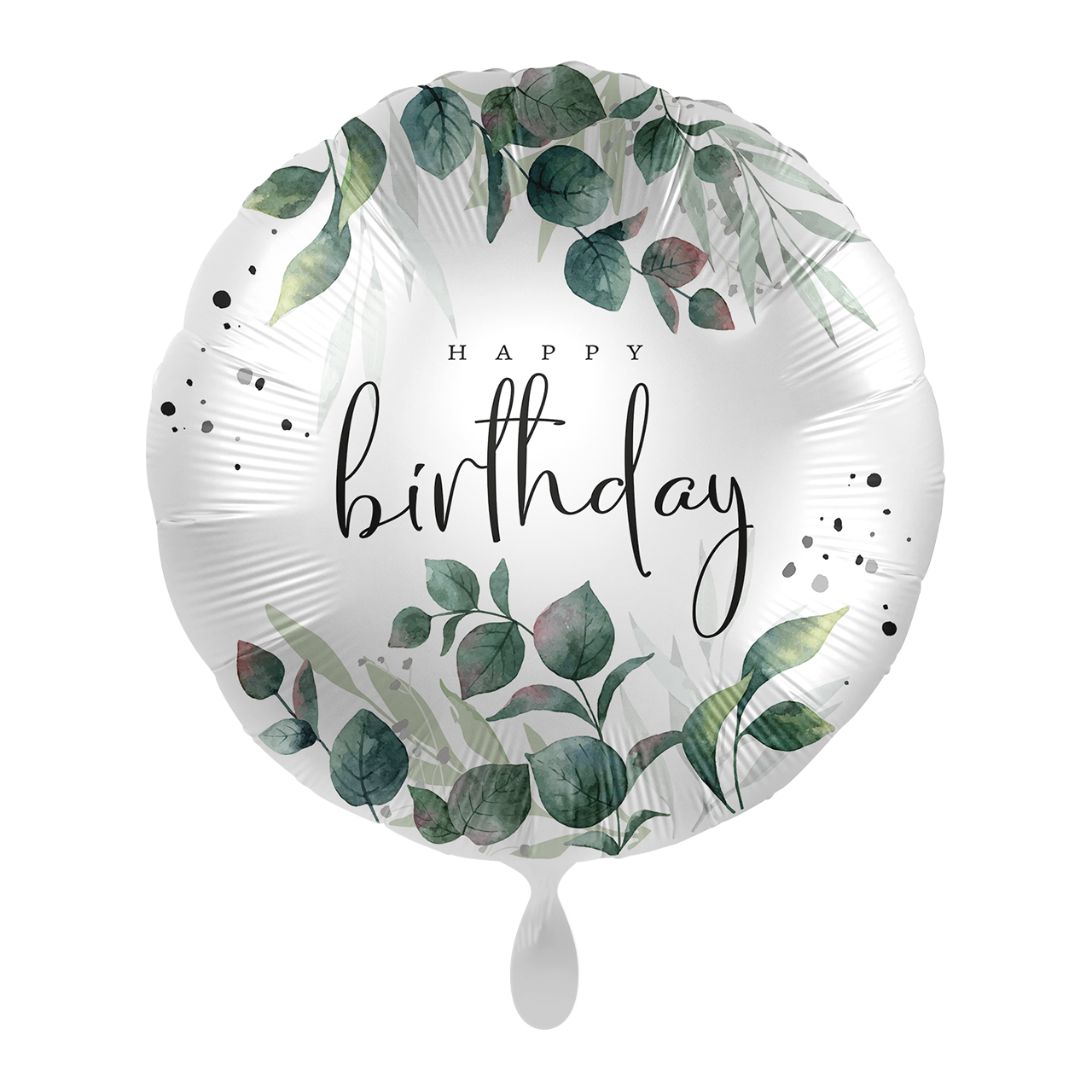 Folienballon "Happy Birthday" Blätter -hey-Party.de- Folienballons -#Variante_