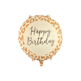 Folienballon Rund "Happy Birthday" Leoprint -hey-Party.de- Folienballons -#Variante_