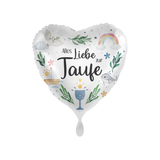 Folienballon Herz "Alles Liebe Zur Taufe", ca. 35 cm