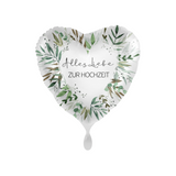 Folienballon Herz "Alles Liebe zur Hochzeit" -hey-Party.de- Folienballons -#Variante_