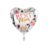 Folienballon Herz "Best Mom", ca. 35 cm
