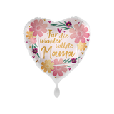 Folienballon Herz "Für die wundervollste Mama" -hey-Party.de- Folienballons -#Variante_