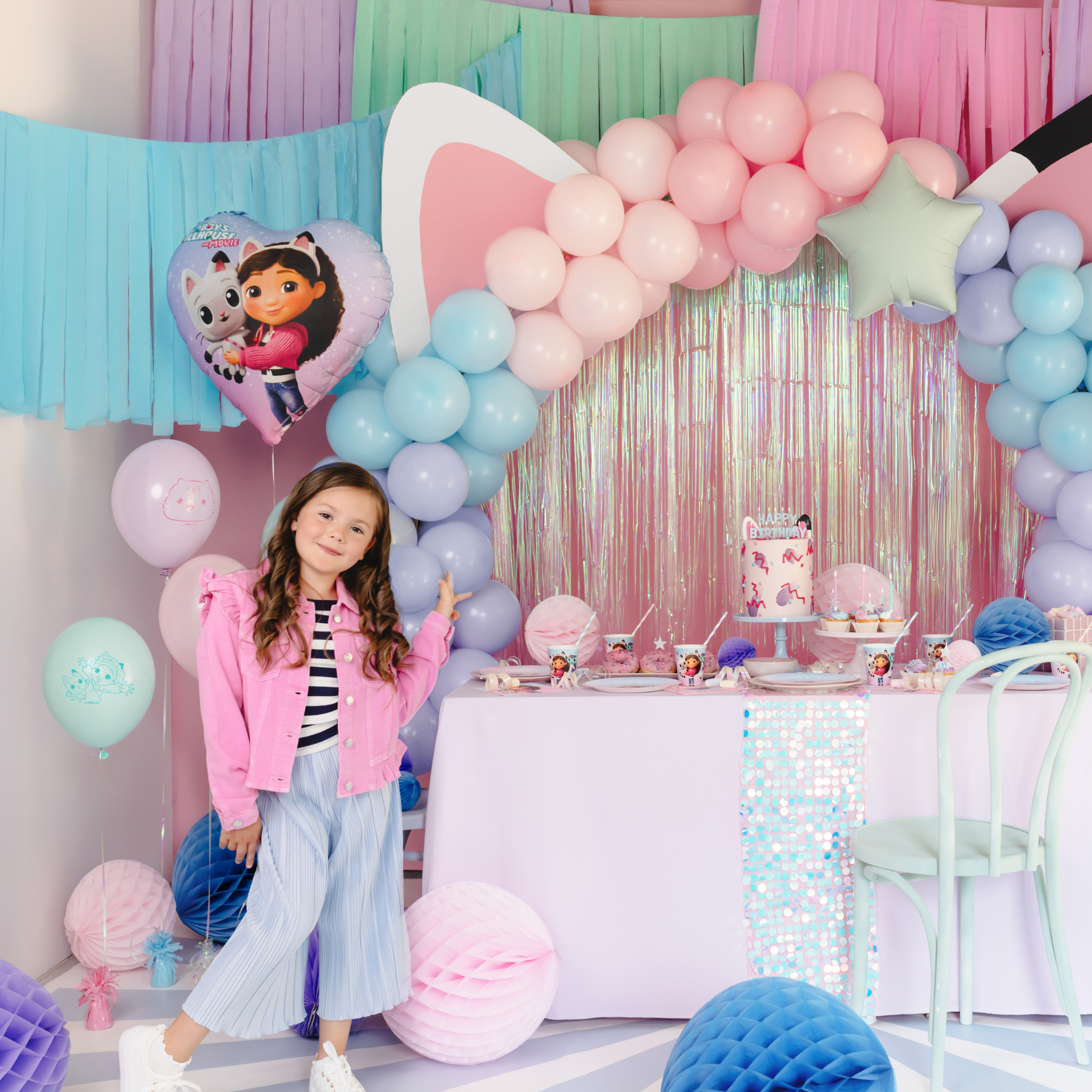 Folienballon Herz Gabby´s Dollhouse - Der Film -hey-Party.de- Folienballons -#Variante_