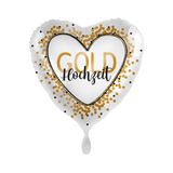 Folienballon Herz "Goldhochzeit" -hey-Party.de- Folienballons -#Variante_