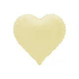 Folienballon Herz Matt Butter -hey-Party.de- Folienballons -#Variante_