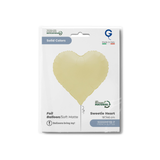 Folienballon Herz Matt Butter -hey-Party.de- Folienballons -#Variante_