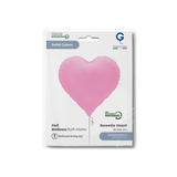Folienballon Herz Matt Sakura Pink -hey-Party.de- Folienballons -#Variante_